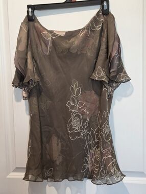 Adrianna Papell 100% Silk 2-piece Set